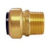 Tectite By Apollo 1 in. Brass Push-to-Connect x Male Pipe Thread Adapter FSBMA1